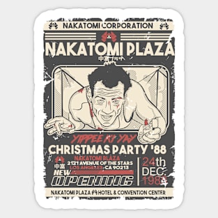 Yippee ki yay Christmas party Sticker